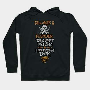 Pirate Halloween Pillage & Plunder Hoodie